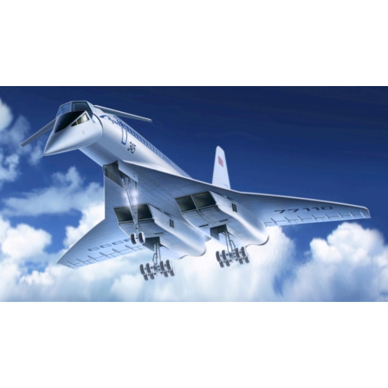 Tu-144 Charger Soviet Supersonic Passenger Aircraft 1/144 ICM 14401