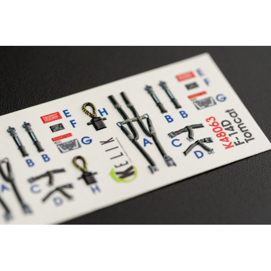 Kelik K48063 1/48 F 14d Tomcat Interior 3d Decals For Tamiya Kit