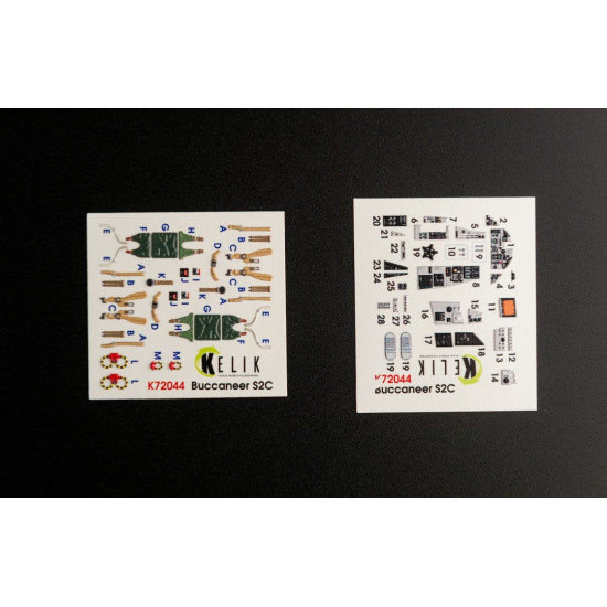 Kelik K72044 1/72 Blackburn Buccaneer S 2c Interior 3d Decals For Airfix Kit