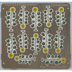 Model Scene Vg7-224 1/72-1/87 Sunflowers Diorama Accessories Photo-etched Parts