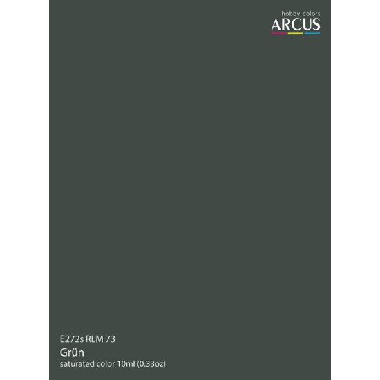 Arcus 272 Enamel Paint Luftwaffe 272 Rlm 73 Grun Green Saturated Color