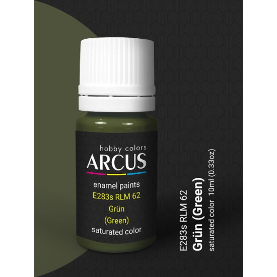 Arcus 283 Enamel Paint Luftwaffe Rlm 62 Grun Green Saturated Color