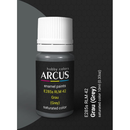 Arcus 285 Enamel Paint Luftwaffe Rlm 61 Dunkelbraun Dark Brown Saturated Color