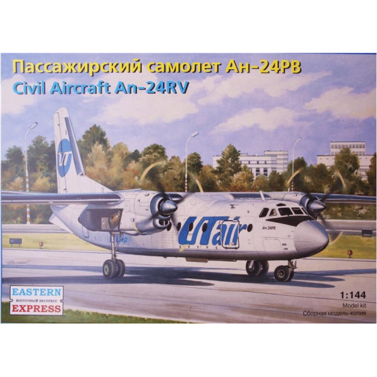 Antonov An-24RV UTair Civil aircraft 1/144 Eastern Express 14463 Antonov An-24RV UTair Civil aircraft 1/144 Eastern Express 14463