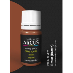 Arcus 289 Enamel Paint Luftwaffe Rlm 26 Braun Brown Saturated Color