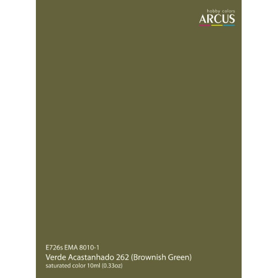 Arcus 726 Enamel Paint Brazilian Air Force Ema 8010 1 Verde Acastanhado 262 Brownish Green Saturated Color