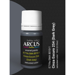 Arcus 719 Enamel Paint Brazilian Air Force Ema 8010 1 Cinza Escuro 254 Dark Grey Saturated Color