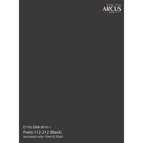 Arcus 710 Enamel Paint Brazilian Air Force Ema 8010 1 Preto 112 212 Black Saturated Color