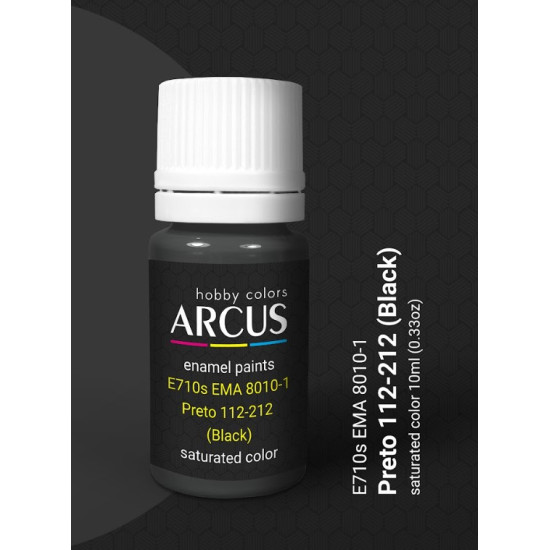 Arcus 710 Enamel Paint Brazilian Air Force Ema 8010 1 Preto 112 212 Black Saturated Color