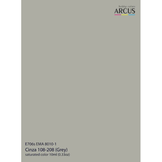 Arcus 706 Enamel Paint Brazilian Air Force Ema 8010 1 Cinza 108 208 Grey Saturated Color