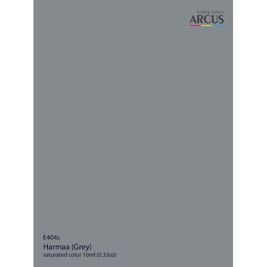 Arcus 404 Enamel Paint Finnish Air Force Harmaa Grey Saturated Color