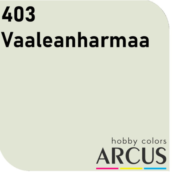 Arcus 403 Enamel Paint Finnish Air Force Vaaleanharmaa Saturated Color