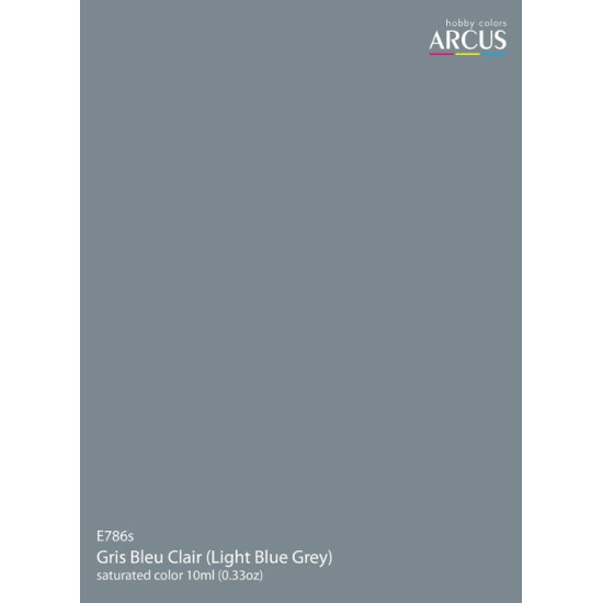 Arcus 786 Enamel Paint French Aviation Ww2 Gris Bleu Clair Light Blue Grey Saturated Color