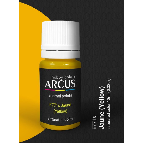 Arcus 771 Enamel Paint French Aviation Ww2 Jaune Yellow Saturated Color