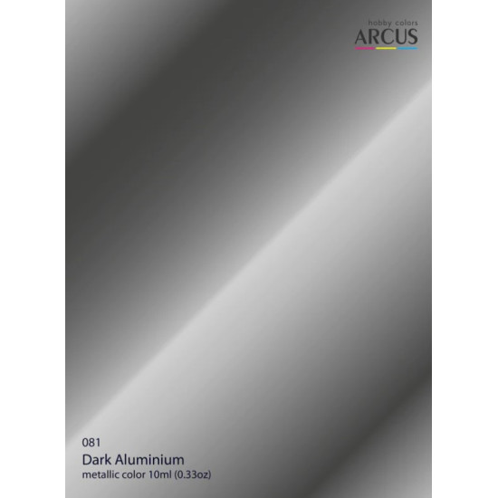 Arcus A081 Acrylic Paint Dark Aluminium Saturated Color