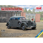Icm 35542 1/35 Typ 320 W142 Wwii German Staff Car With Canopy Raised