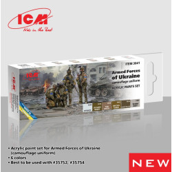 Icm 3041 Set Of Acrylic Paints For The Armed Forces Of Ukraine