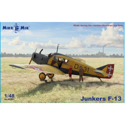 Mikro Mir 48-021 1/48 Junkers J13 German Civilian Aircraft Plastic Model Kit
