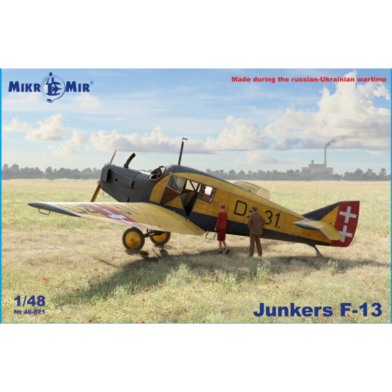 Mikro Mir 48-021 1/48 Junkers J13 German Civilian Aircraft Plastic Model Kit