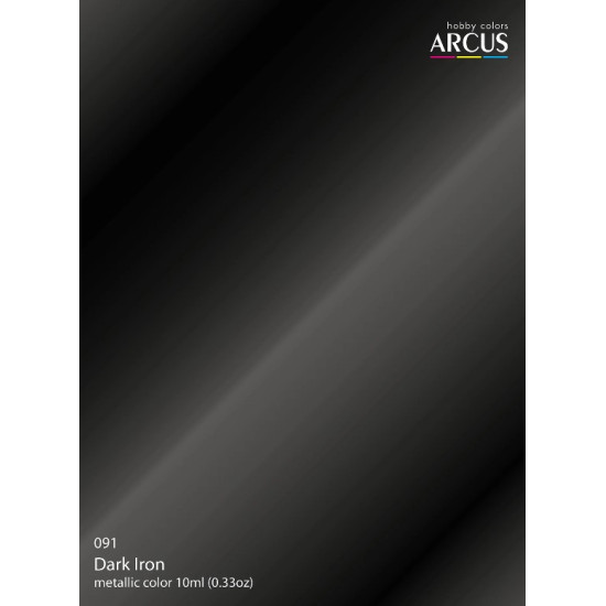 Arcus A091 Acrylic Paint Dark Iron Saturated Color