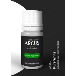 Arcus A099 Acrylic Paint Pure White Saturated Color