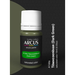 Arcus A144 Acrylic Paint Dark Green Saturated Color