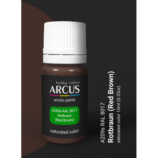 Arcus A209 Acrylic Paint Ral 8017 Rotbraun Saturated Color