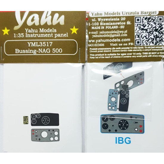 Yahu Model Yml3517 1/35 Bussing-nag 500 For Ibg Accessories Kit