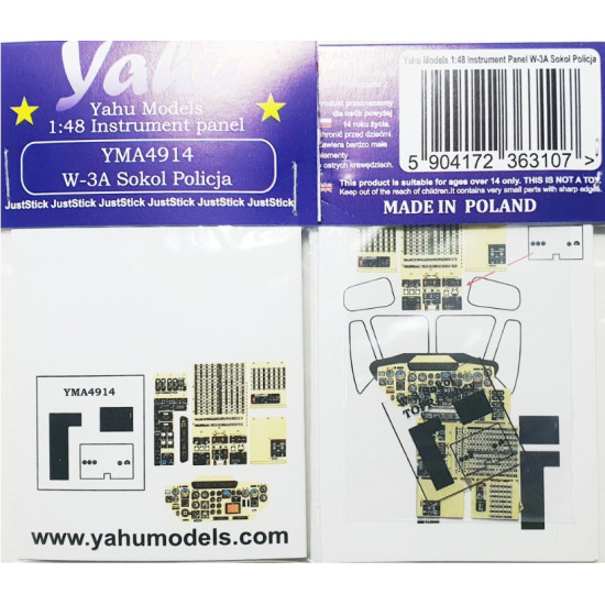 Yahu Model Yma4914 1/48 Pzl W-3a Sokol Policja Accessories For Aircraft