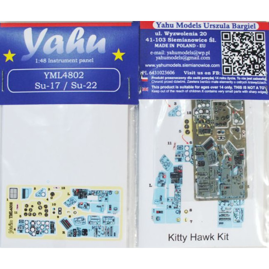 Yahu Model Yml4802 1/48 Su-17 Or Su-22 For Kitty Hawk Accessories For Aircraft