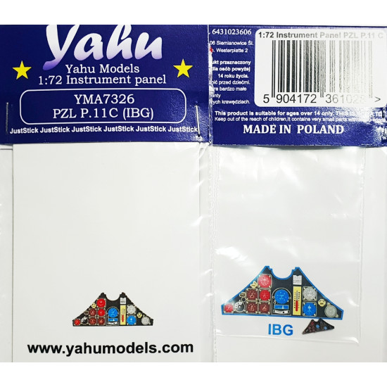 Yahu Model Yma7326 1/72 P 11c For Ibg Accessories For Aircraft