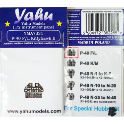 Yahu Model Yma7331 1/72 P-40 F/L Kittyhawk Ii For Special Hobby Accessories Kit
