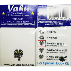 Yahu Model Yma7334 1/72 P-40 N Early N-1 N-5 For Special Hobby Accessories Kit