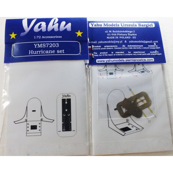 Yahu Model Yms7203 1/72 Hurricane Set Accessories For Aircraft