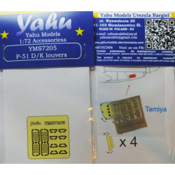 Yahu Model Yms7205 1/72 Mustang Iv Louvers For Tamiya Accessories For Aircraft