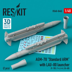 Reskit Rs48-0445 1/48 Agm78 Standard Arm With Lau80 Launcher 2 Pcs F105 F4 A6 Ea 6b 3d Printing