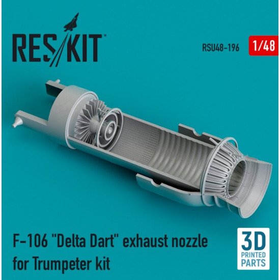 Reskit Rsu48-0196 1/48 F106 Delta Dart Exhaust Nozzle For Trumpeter Kit 3d Printing