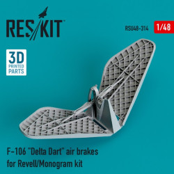 Reskit Rsu48-0314 1/48 F 106 Delta Dart Air Brakes For Revell Monogram Kit 3d Printing