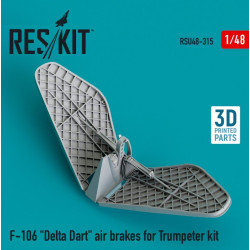 Reskit Rsu48-0315 1/48 F106 Delta Dart Air Brakes For Trumpeter Kit 3d Printing