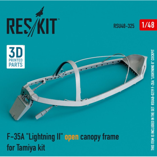 Reskit Rsu48-0325 1/48 F35a Lightning Open Canopy Frame For Tamiya Kit 3d Printing