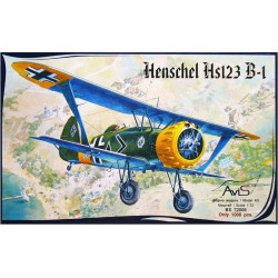 Henschel Hs123 B-1 aircraft 1/72 Avis 72006