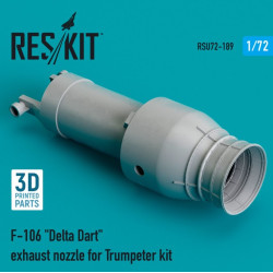 Reskit Rsu72-0189 1/72 F106 Delta Dart Exhaust Nozzle For Trumpeter Kit 3d Printing