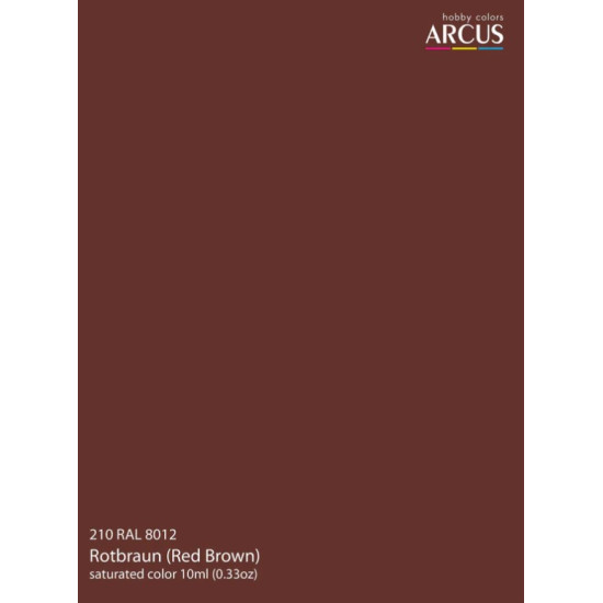 Arcus A210 Acrylic Paint Ral 8012 Rotbraun Saturated Color