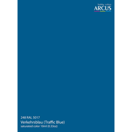 Arcus A248 Acrylic Paint Ral 5017 Verkehrsblau Saturated Color
