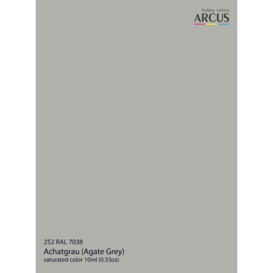 Arcus A252 Acrylic Paint Ral 7038 Achatgrau Saturated Color