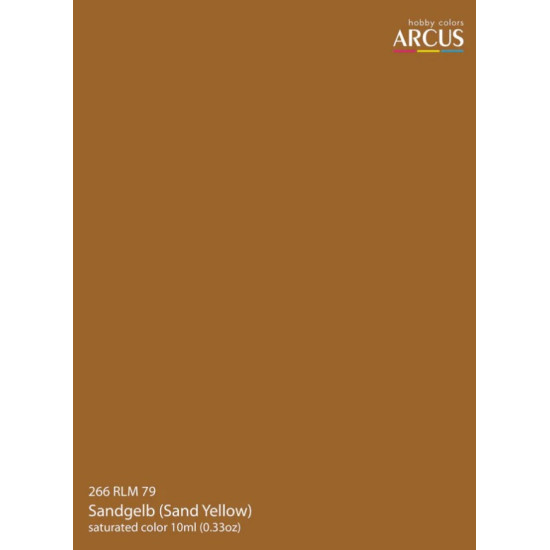 Arcus A266 Acrylic Paint Rlm 79 Sandgelb Saturated Color