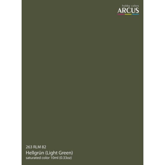 Arcus A263 Acrylic Paint Rlm 82 Hellgrun Saturated Color