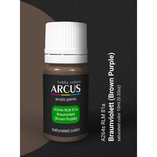 Arcus A264 Acrylic Paint Rlm 81a Braunviolett Saturated Color