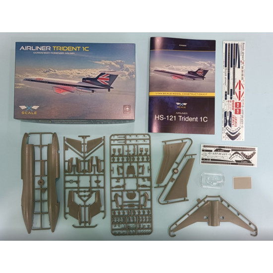 X-scale 144003 1/144 Hs 121 Trident 1c Narrow Body Passenger Airliner