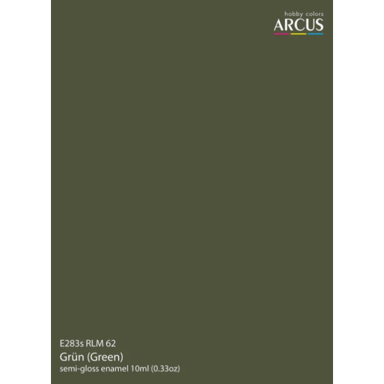 Arcus A283 Acrylic Paint Rlm 62 Grun Green Saturated Color